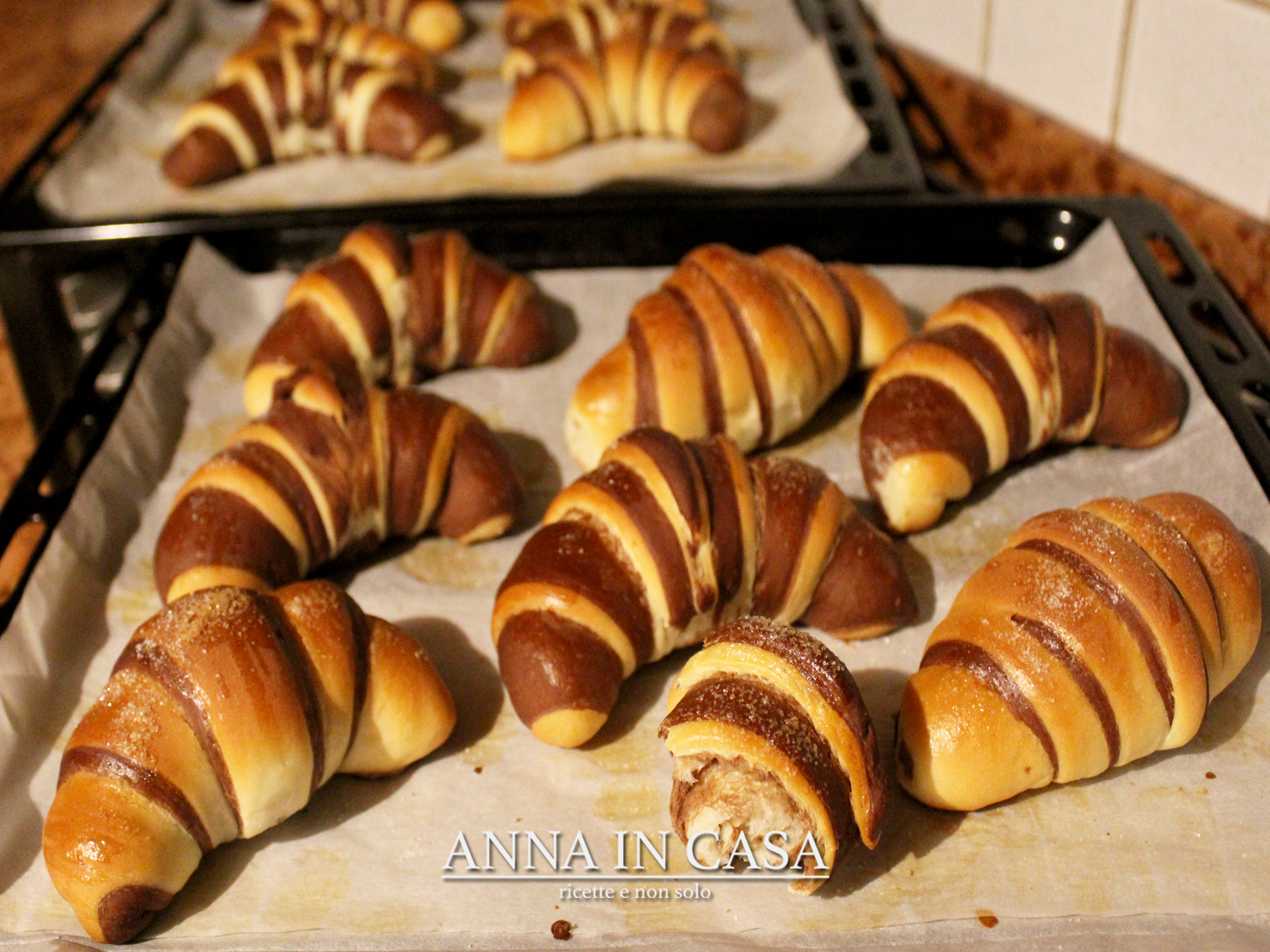 Brioche bicolore vaniglia e cacao