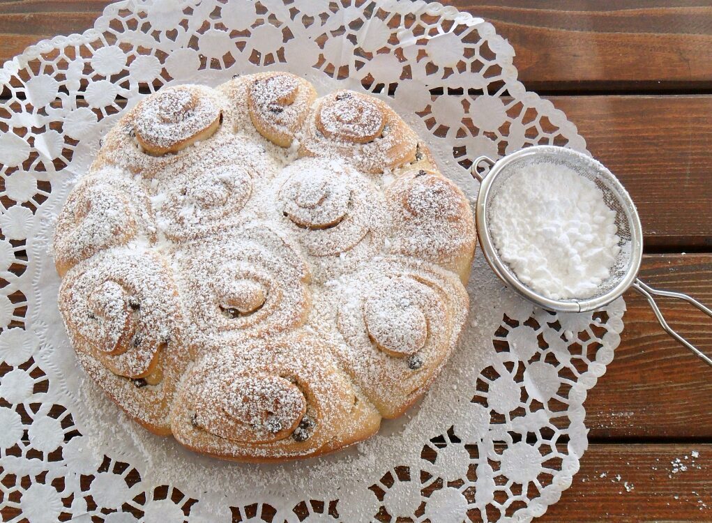 Brioche con gocce di cioccolato