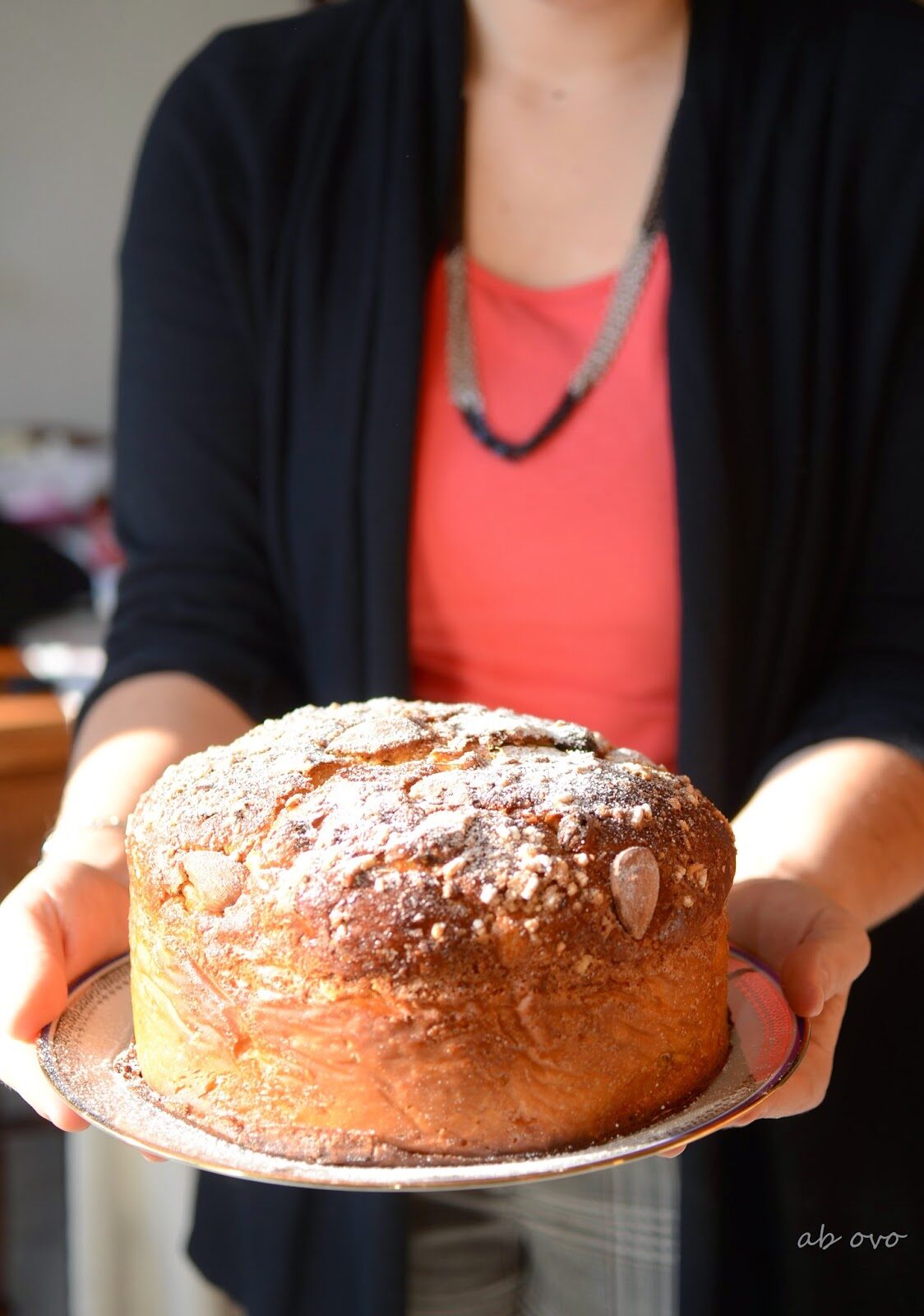 Brioche delle feste arancia e uvetta