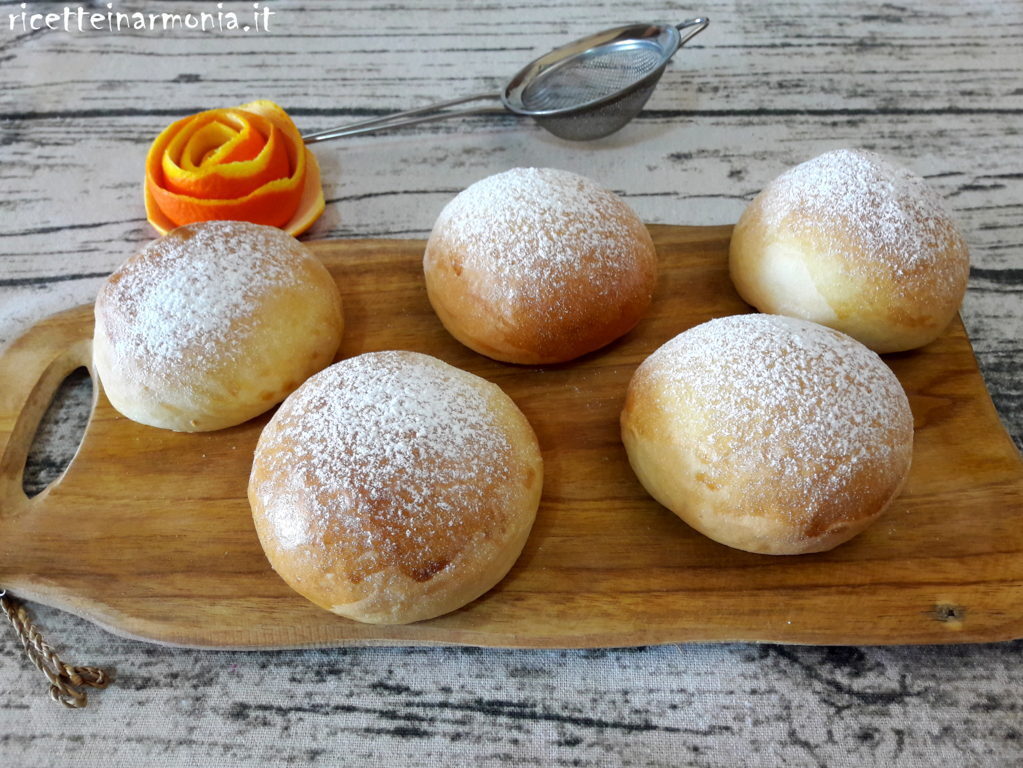 Brioche soffici all’acqua