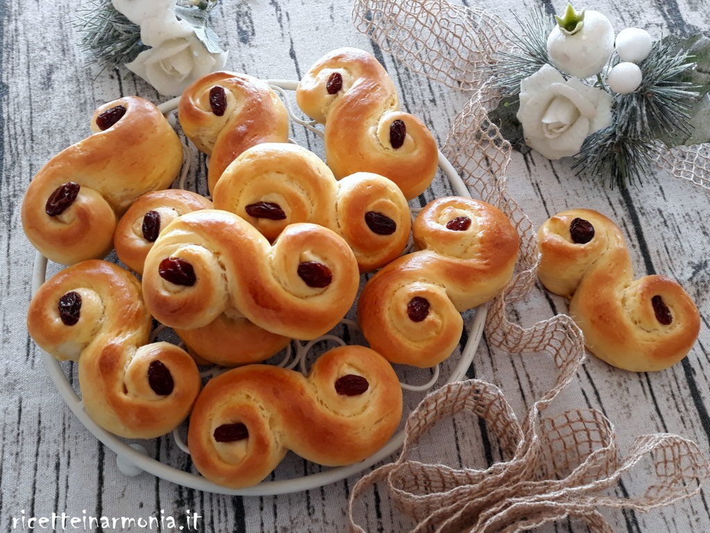 Brioche svedese di santa lucia