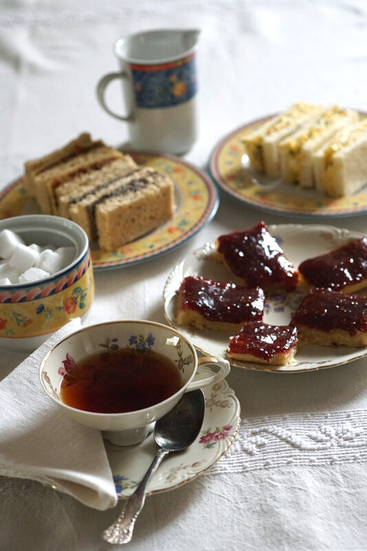 British afternoon tea in wonderland