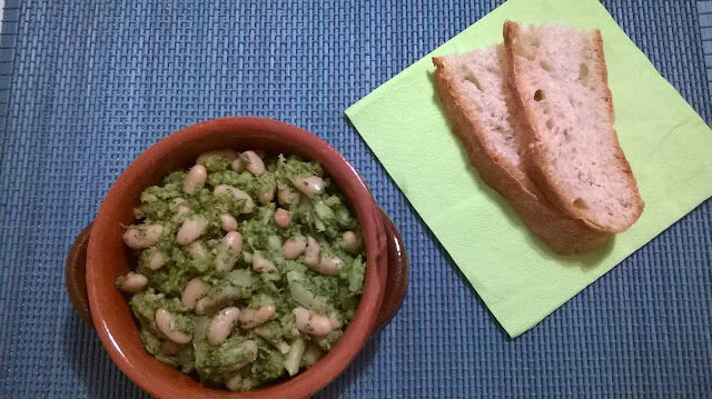 Broccoli siciliani con fagioli cannellini