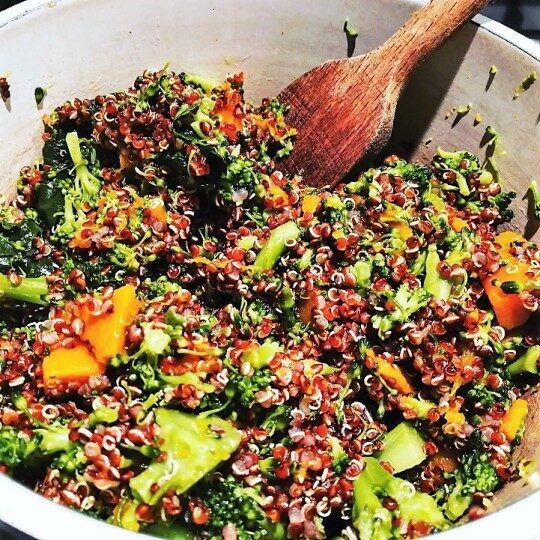 Broccoli&pumpkin quinoa