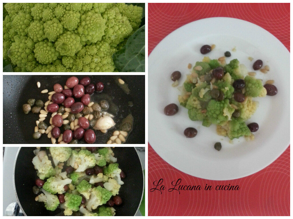 Broccolo romanesco con pinoli