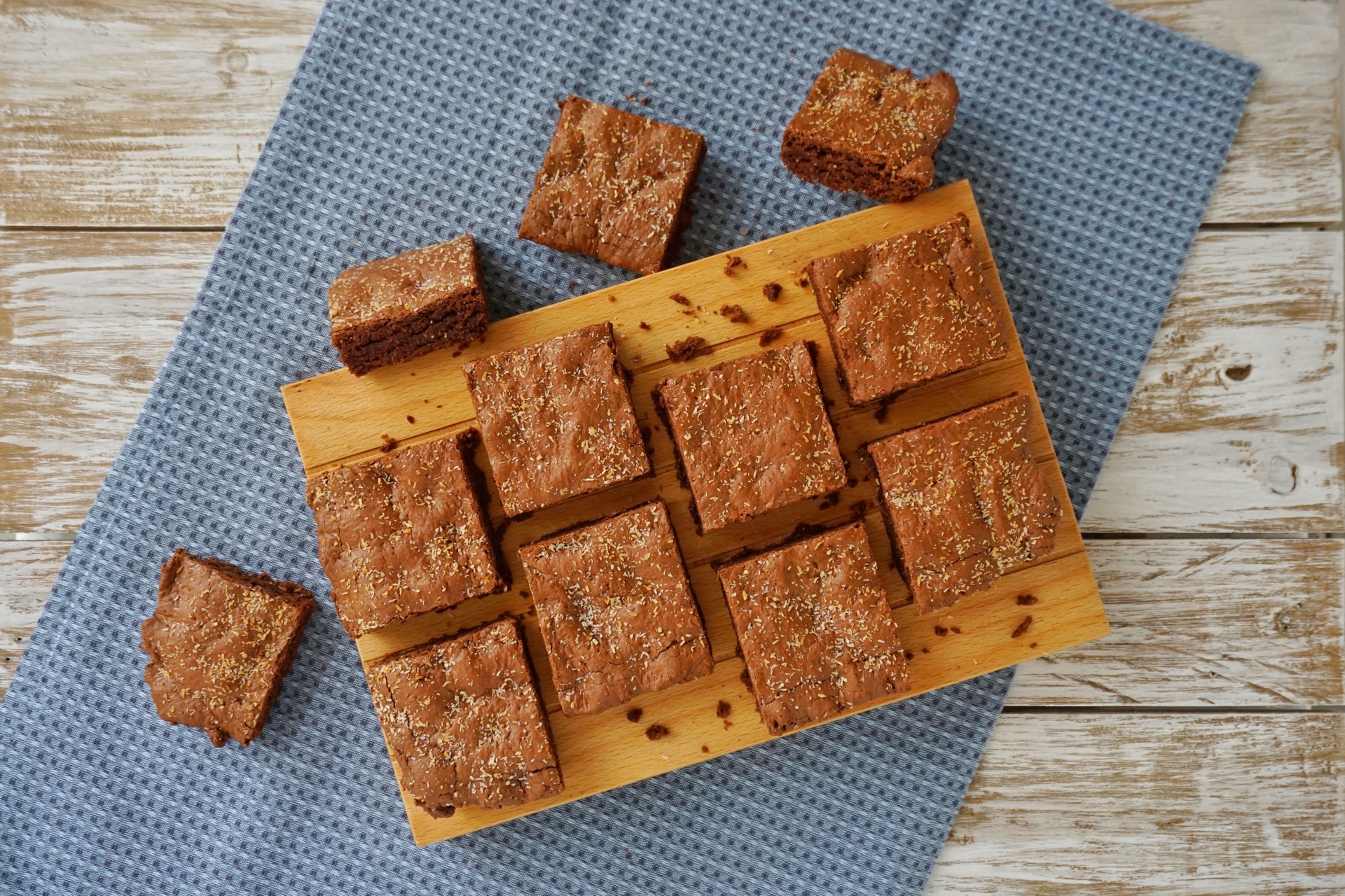 Brownie cioccolato fondente e cocco