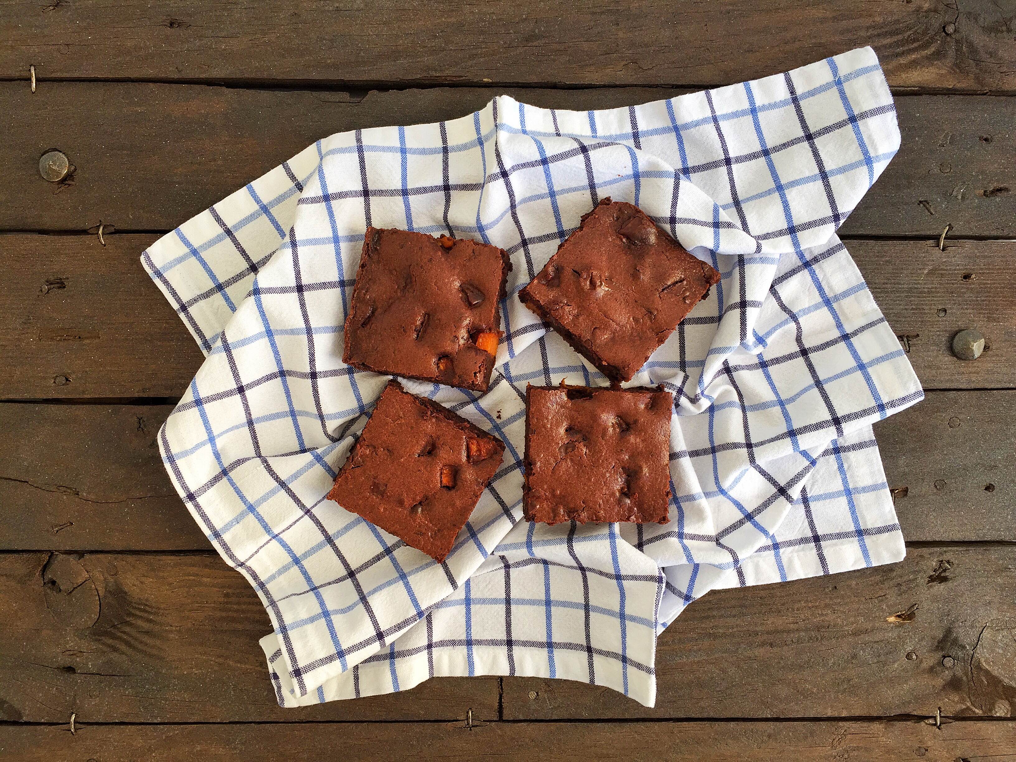 Brownie cioccolato fondete e zucca