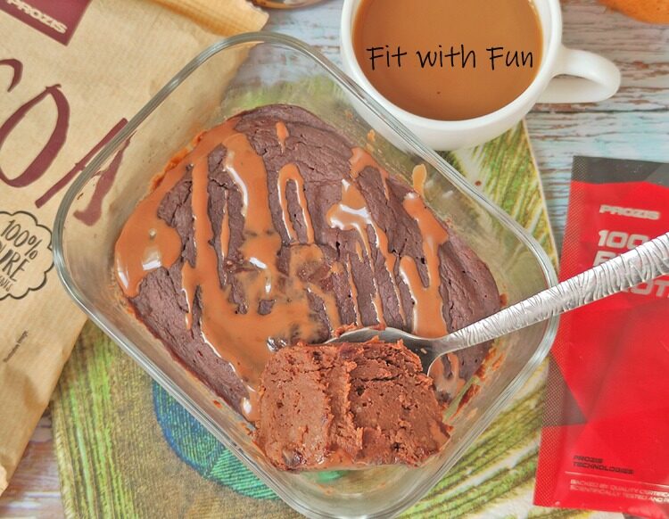 Brownie proteico di patate dolci e cacao al microonde