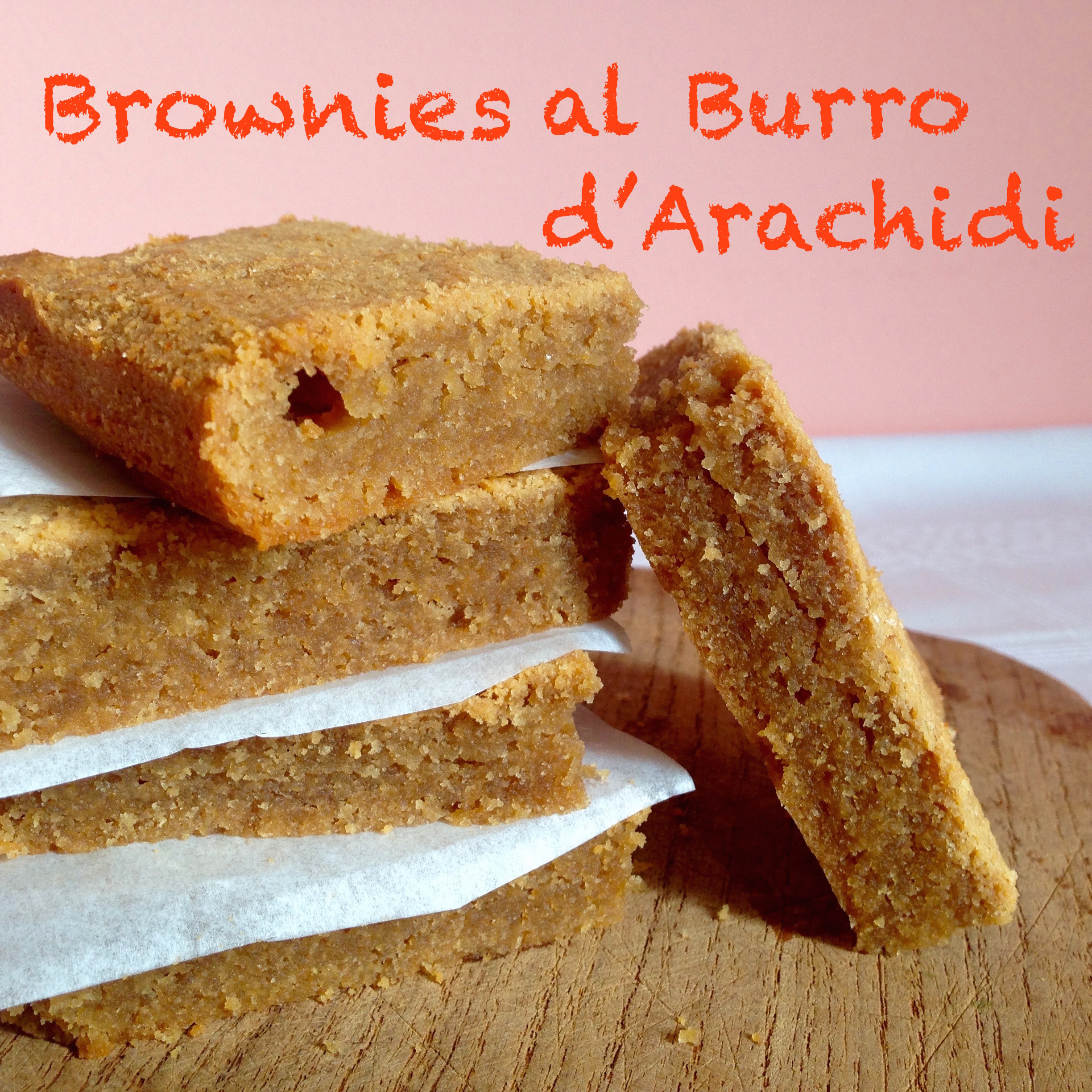 Brownies al burro d’arachidi