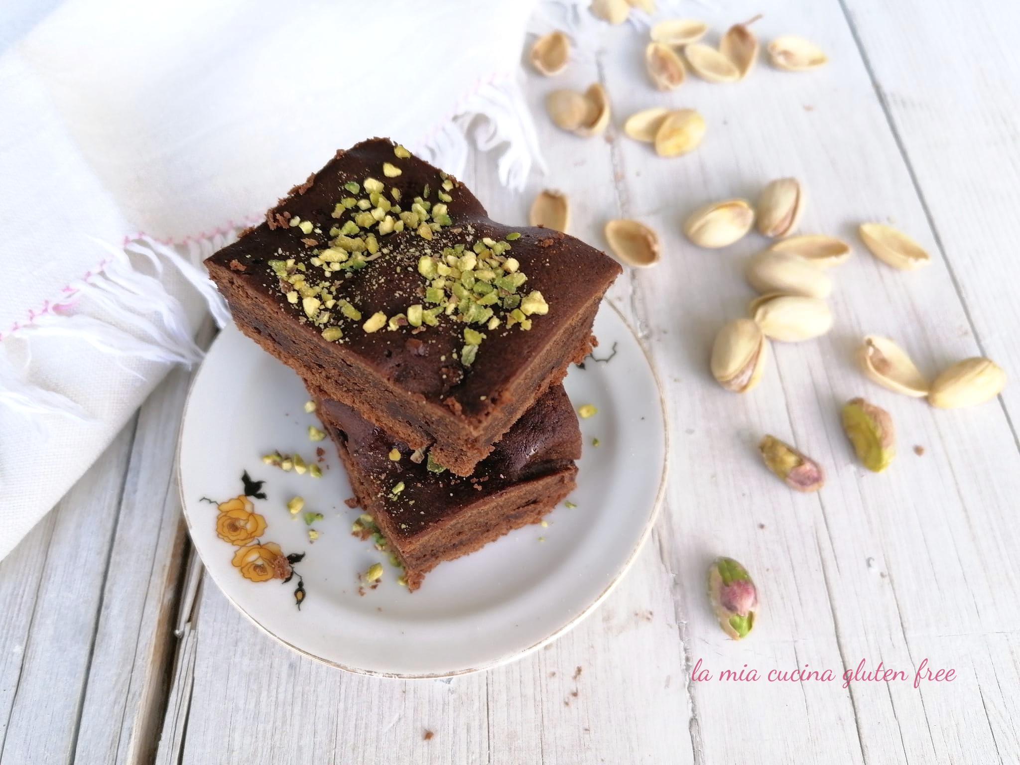 Brownies al cioccolato senza glutine light
