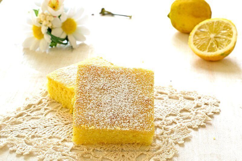 Brownies al limone