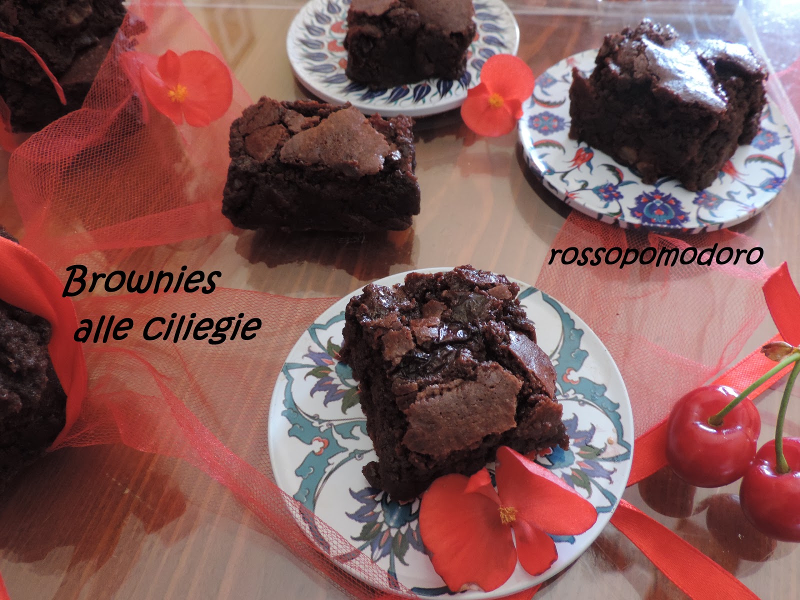 Brownies alle ciliegie