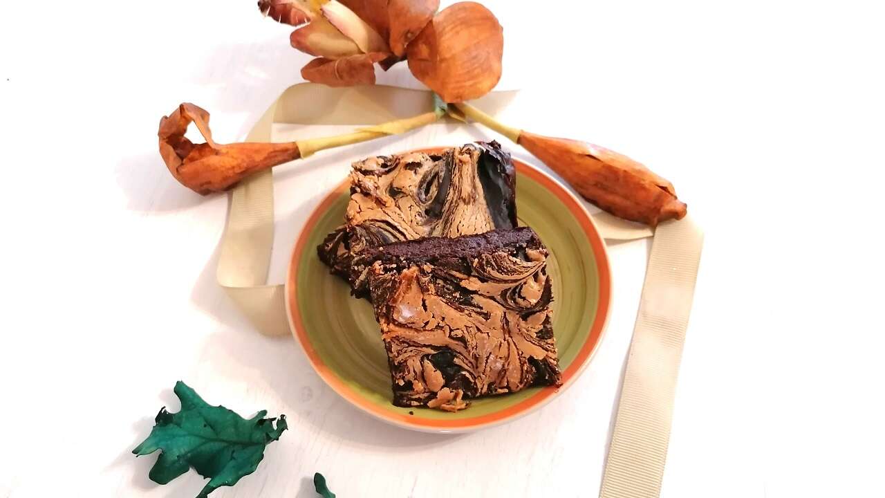Brownies marmorizzati fit e proteici, senza farine