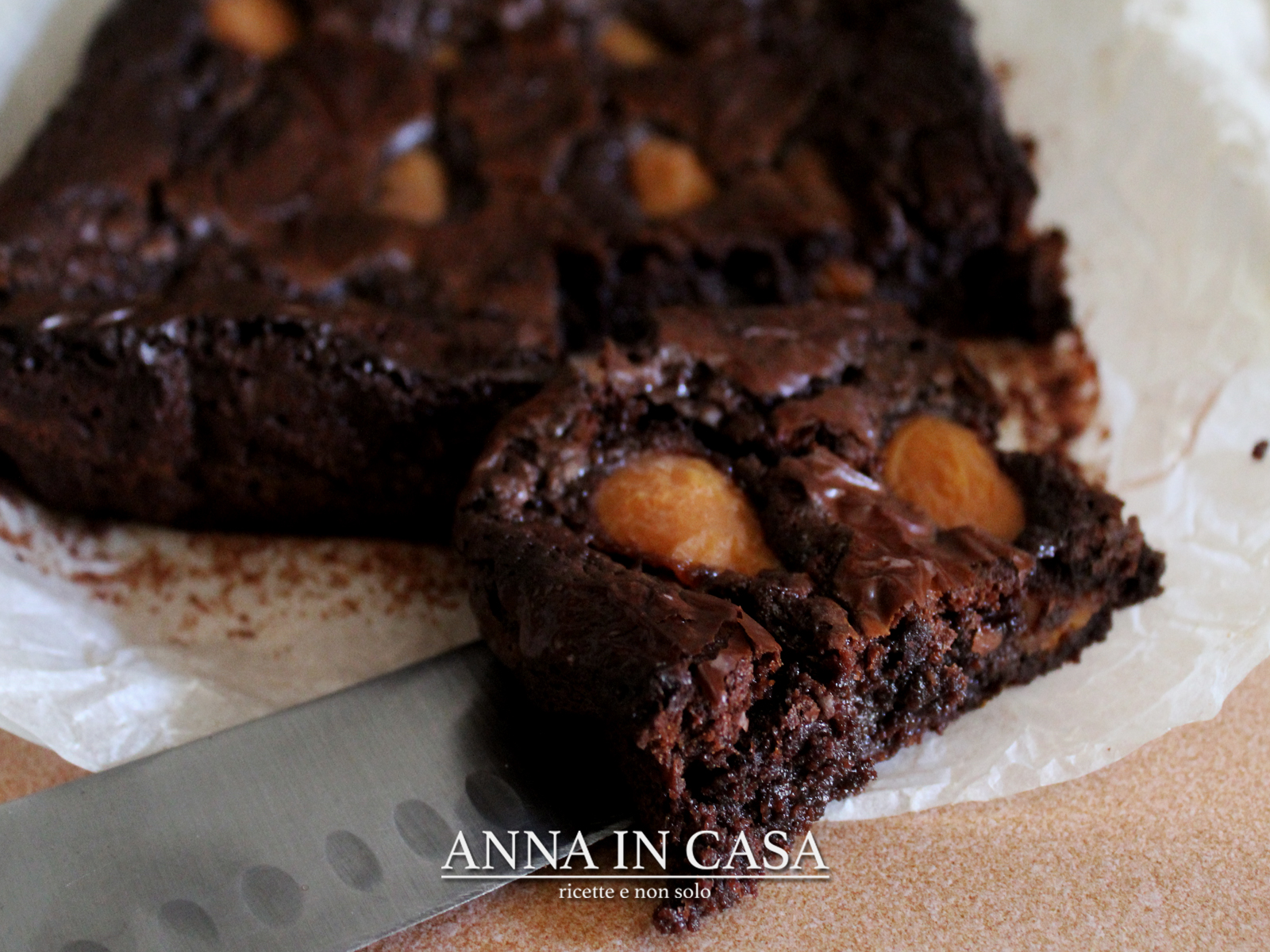 Brownies veloci con albicocche
