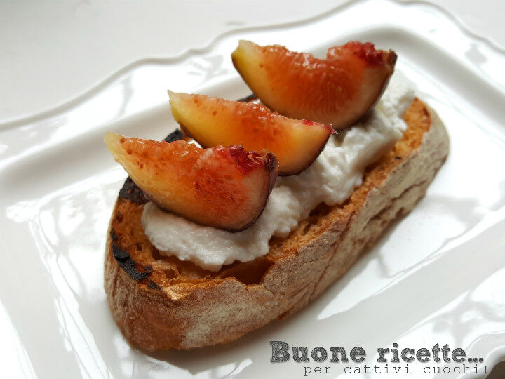 Bruschetta fichi e ricotta