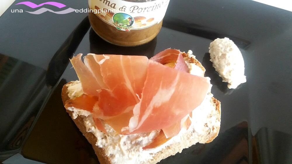 Bruschetta velocissima con crema di porcino