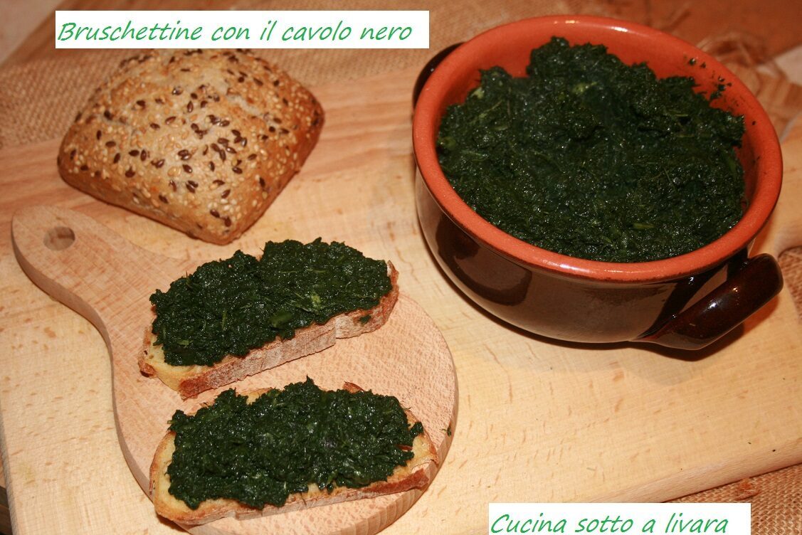 Bruschette con il cavolo nero