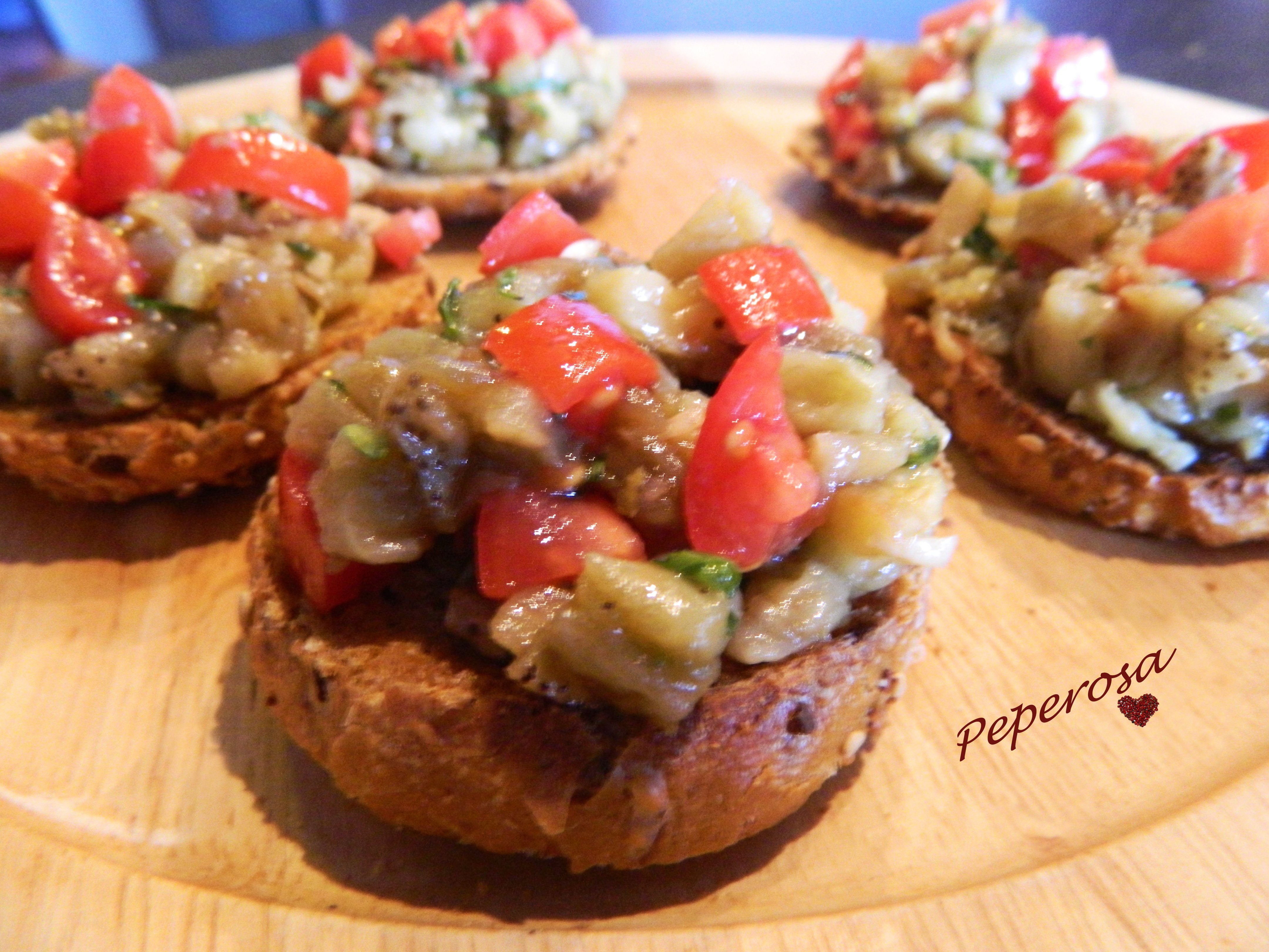 Bruschette di melanzana
