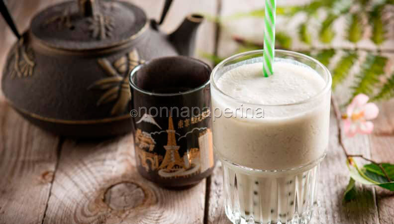 Bubble tea al tè matcha senza glutine e senza lattosio