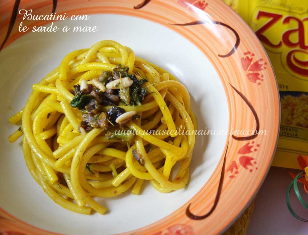 Bucatini con le sarde a mare