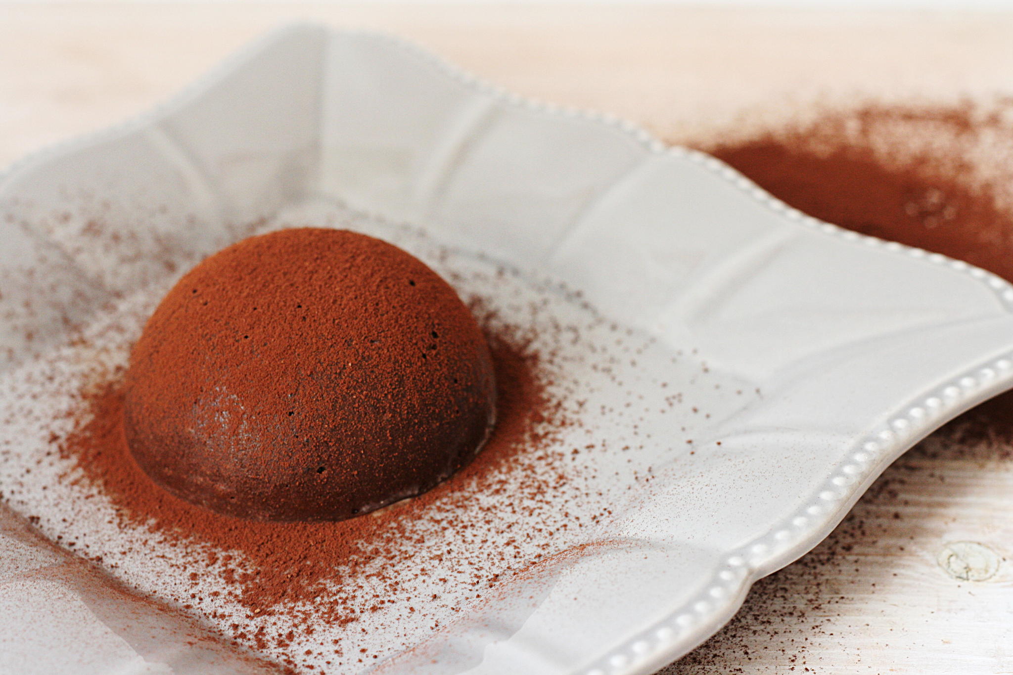 Budino al cacao con i loti senza glutine e senza zucchero