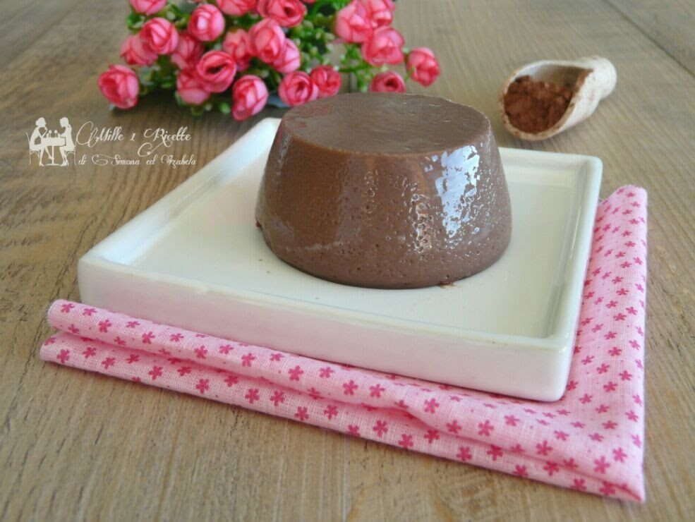 Budino al cacao light, senza zucchero