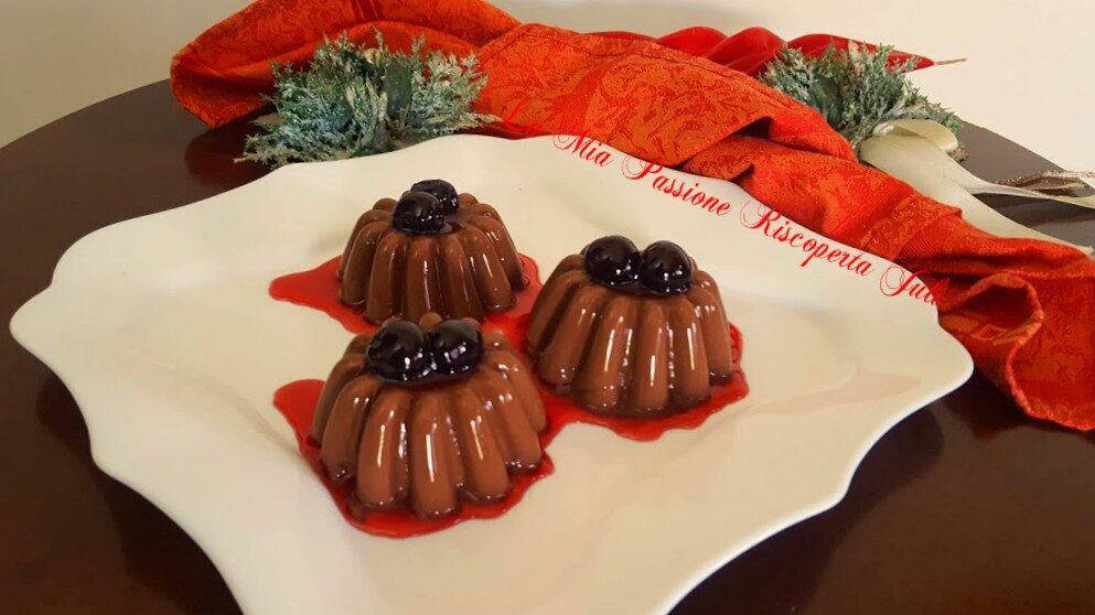 Budino al cioccolato con amarena