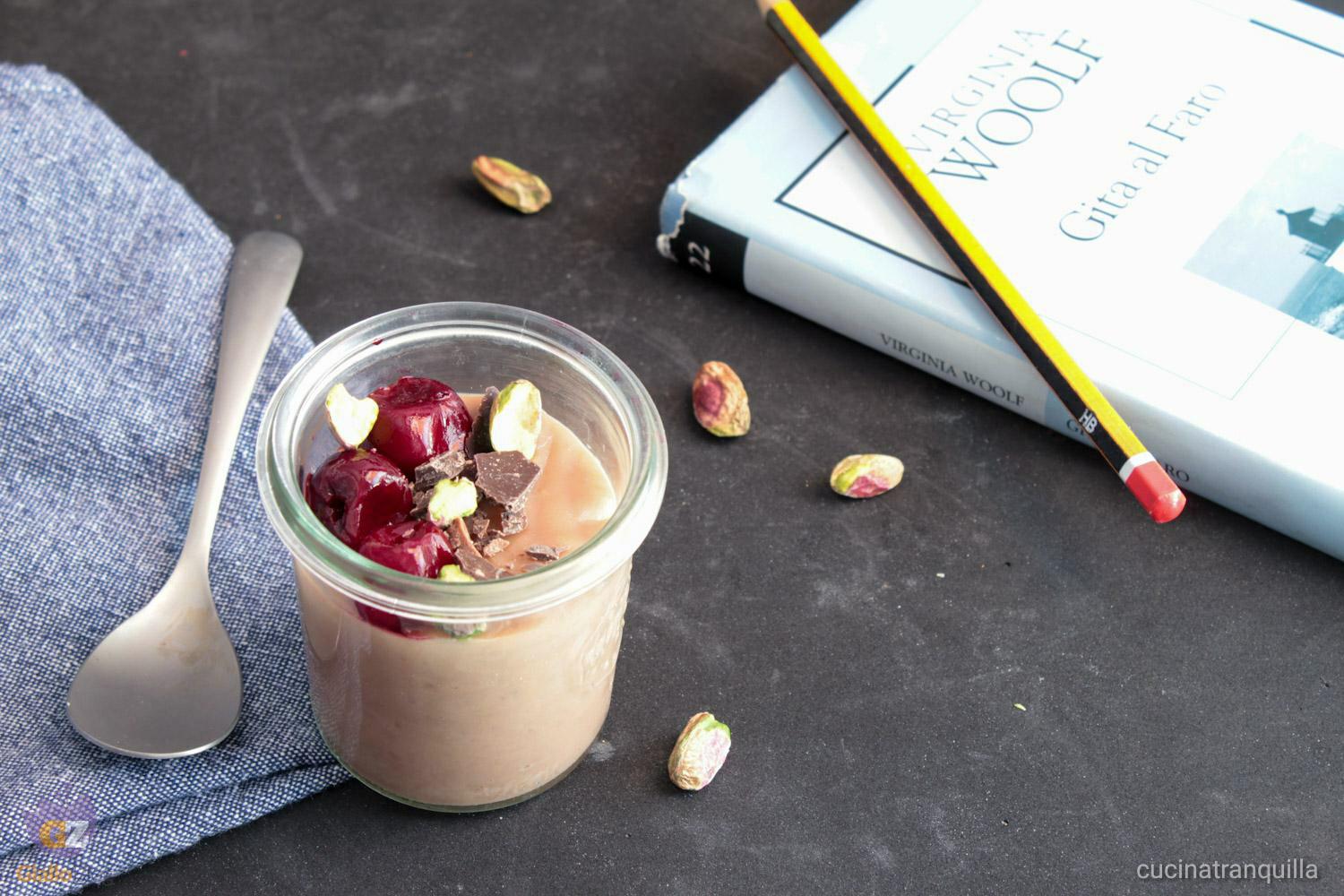 Budino con cioccolato kinder