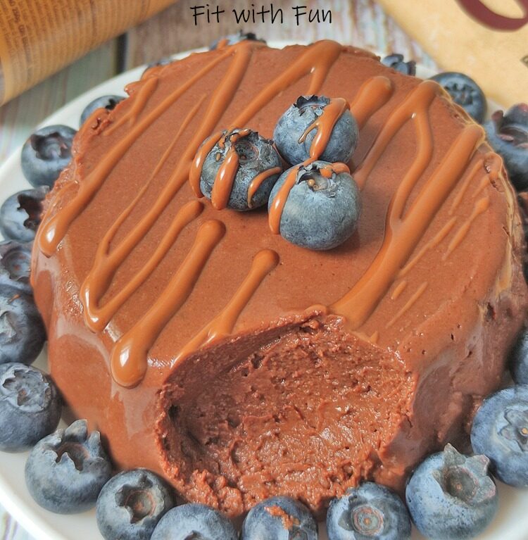 Budino fit e proteico al cioccolato 190 calorie 4 ingredienti