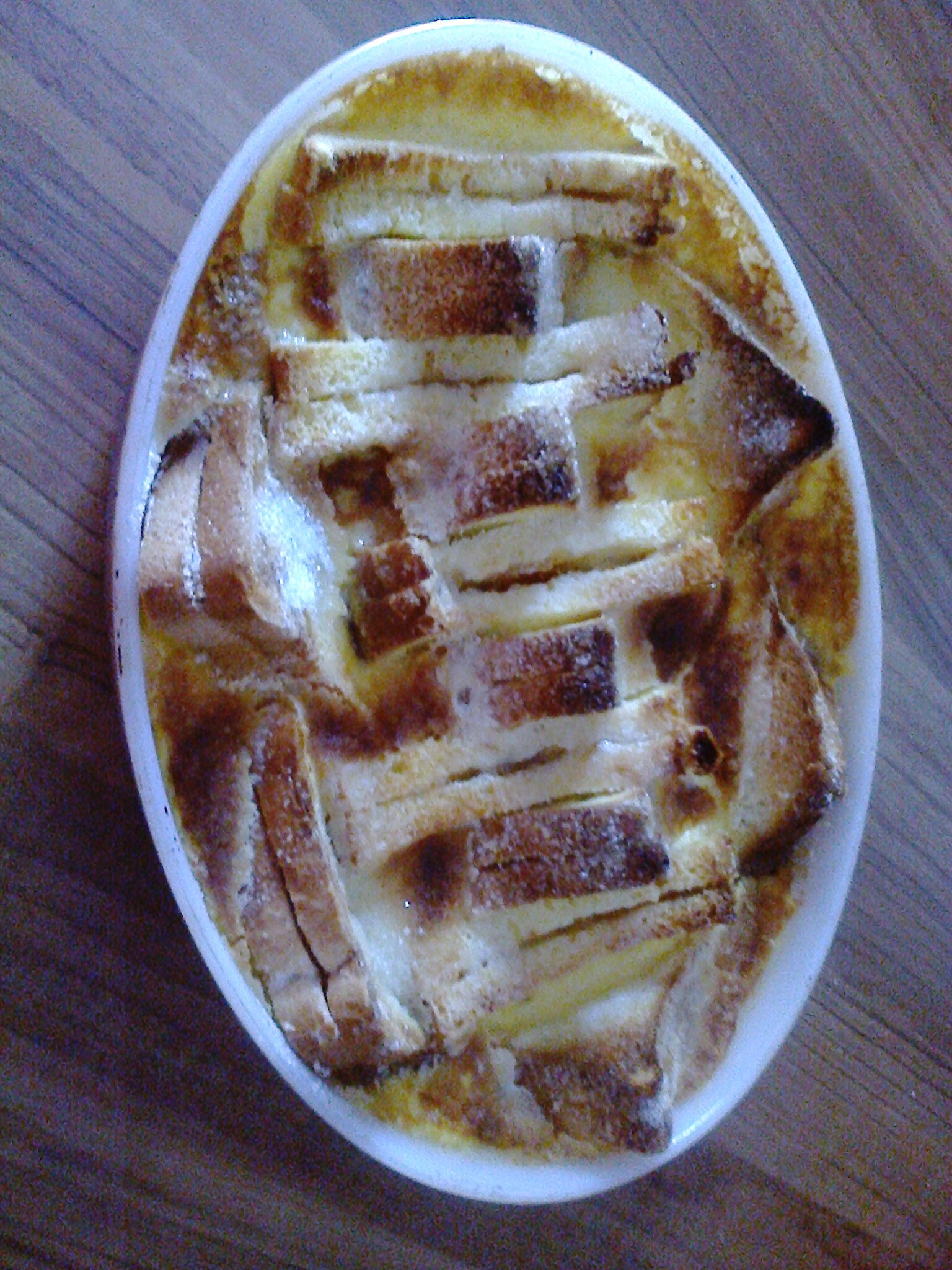 Budino pane, burro, marmellata
