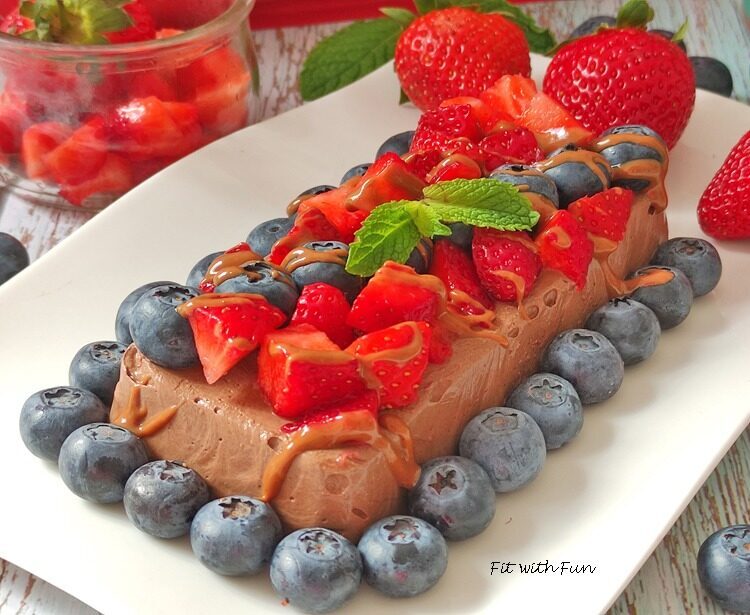 Budino proteico di avena istantanea cacao e yogurt
