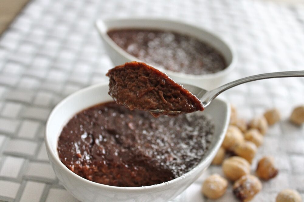 Budino tiepido di cioccolato e zenzero