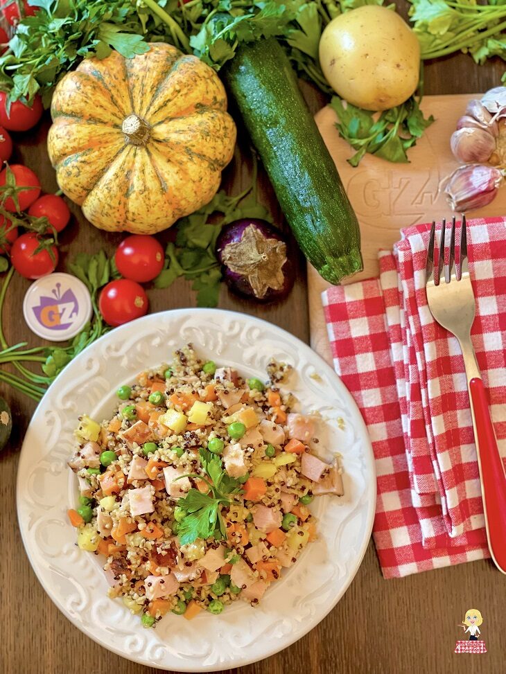 Bulgur con tacchino arrosto e verdure