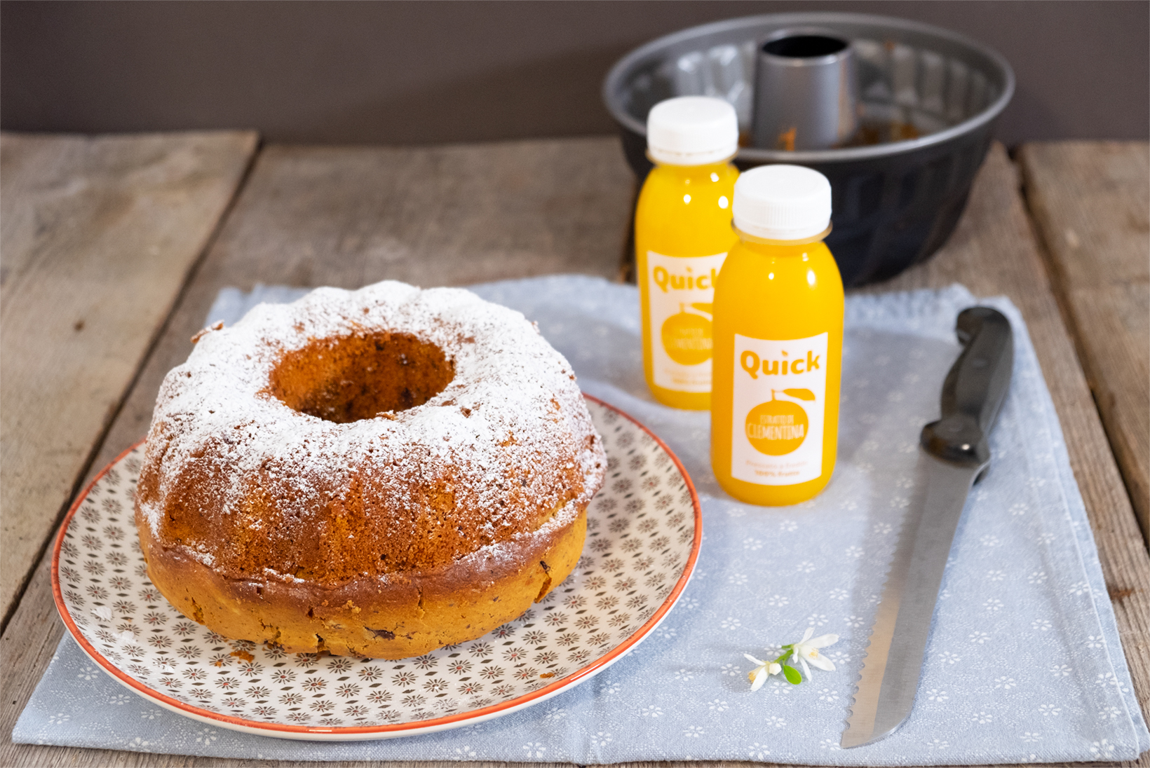 Bundt cake alla clementina e cioccolato