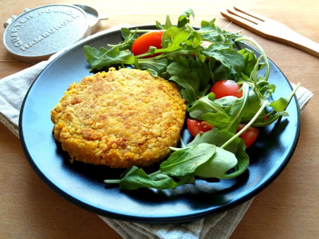 Burger di ceci e miglio