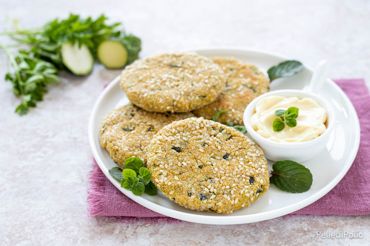 Burger di ceci e zucchine