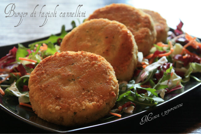 Burger di fagioli cannellini