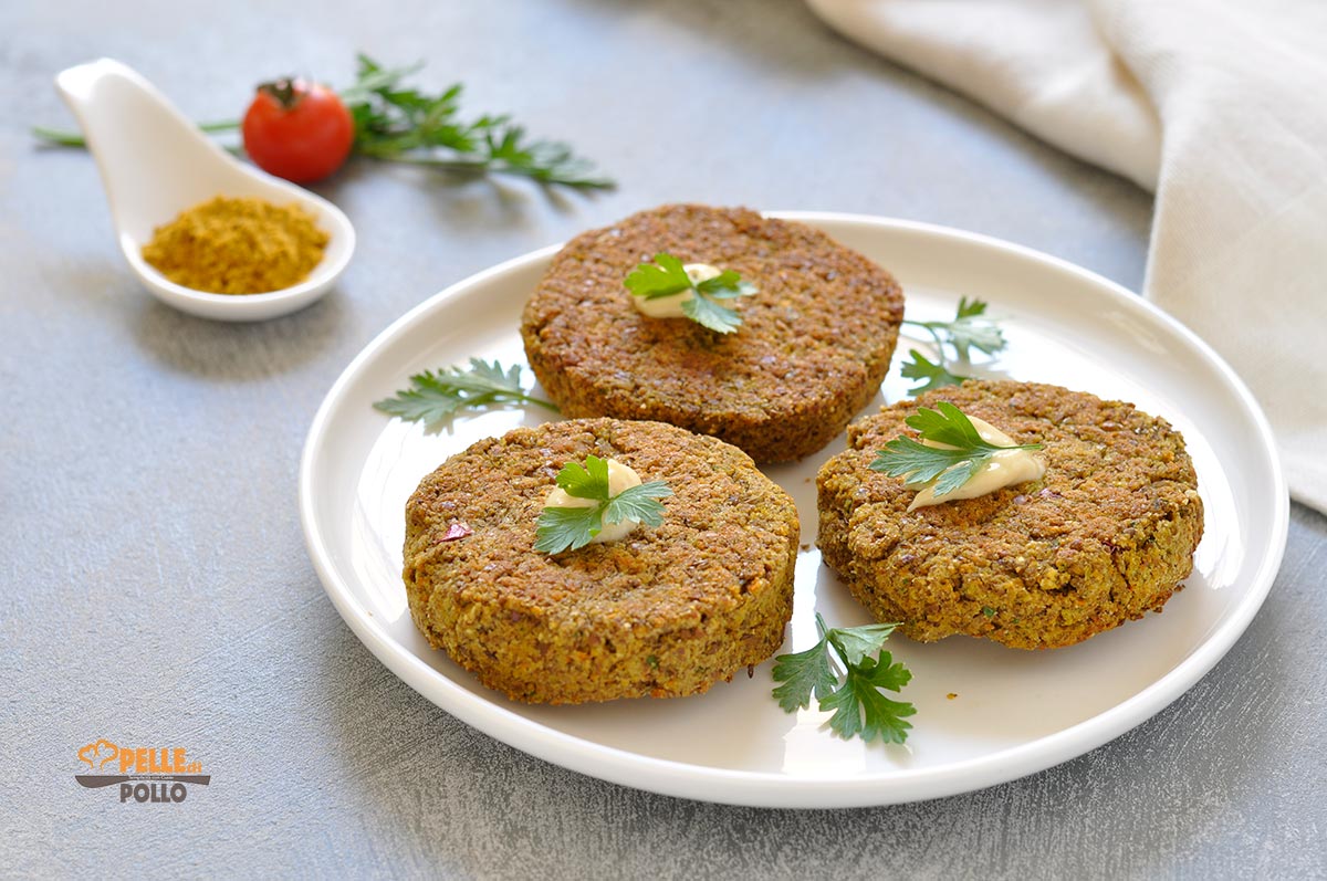 Burger di lenticchie al curry