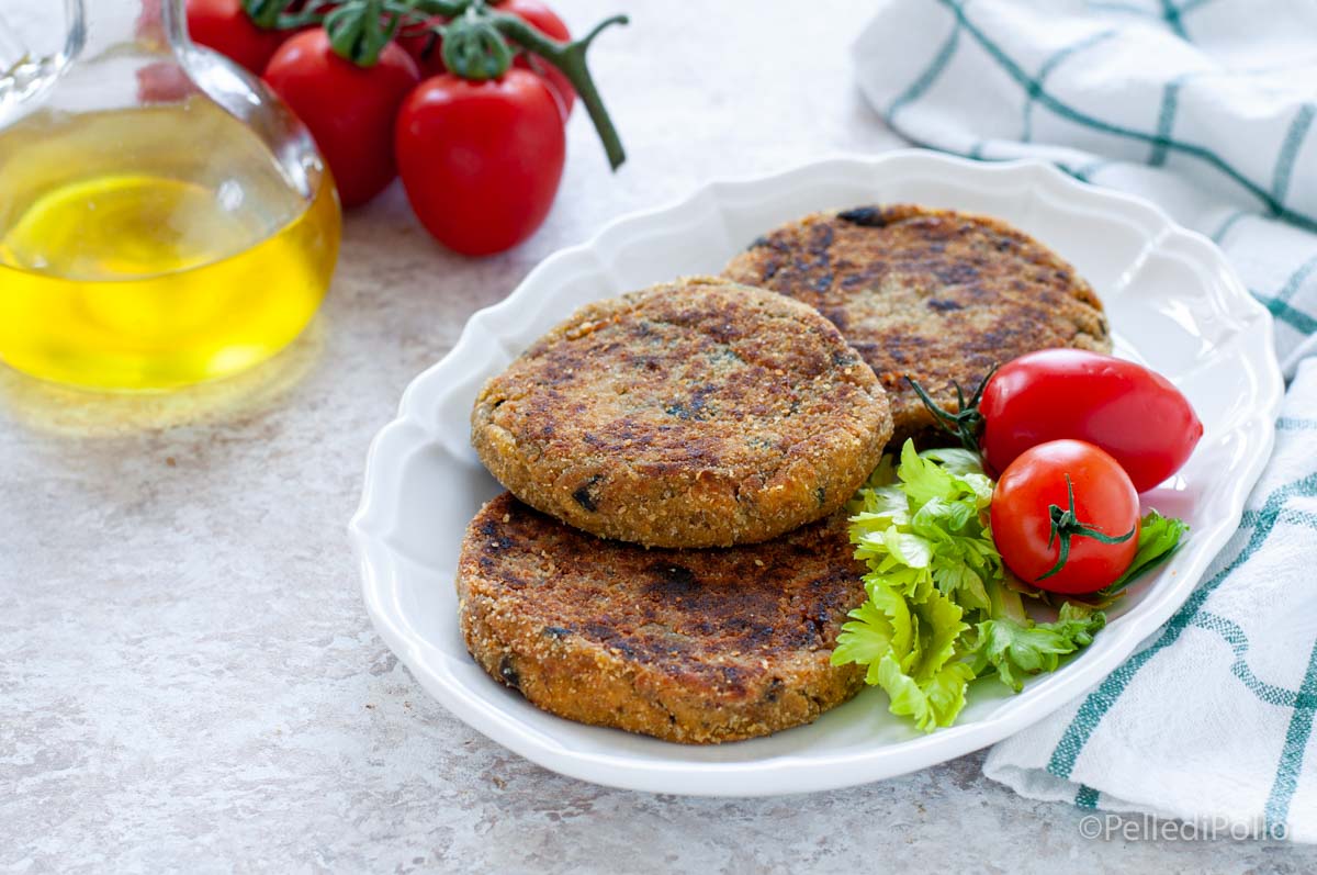 Burger di melanzane e patate