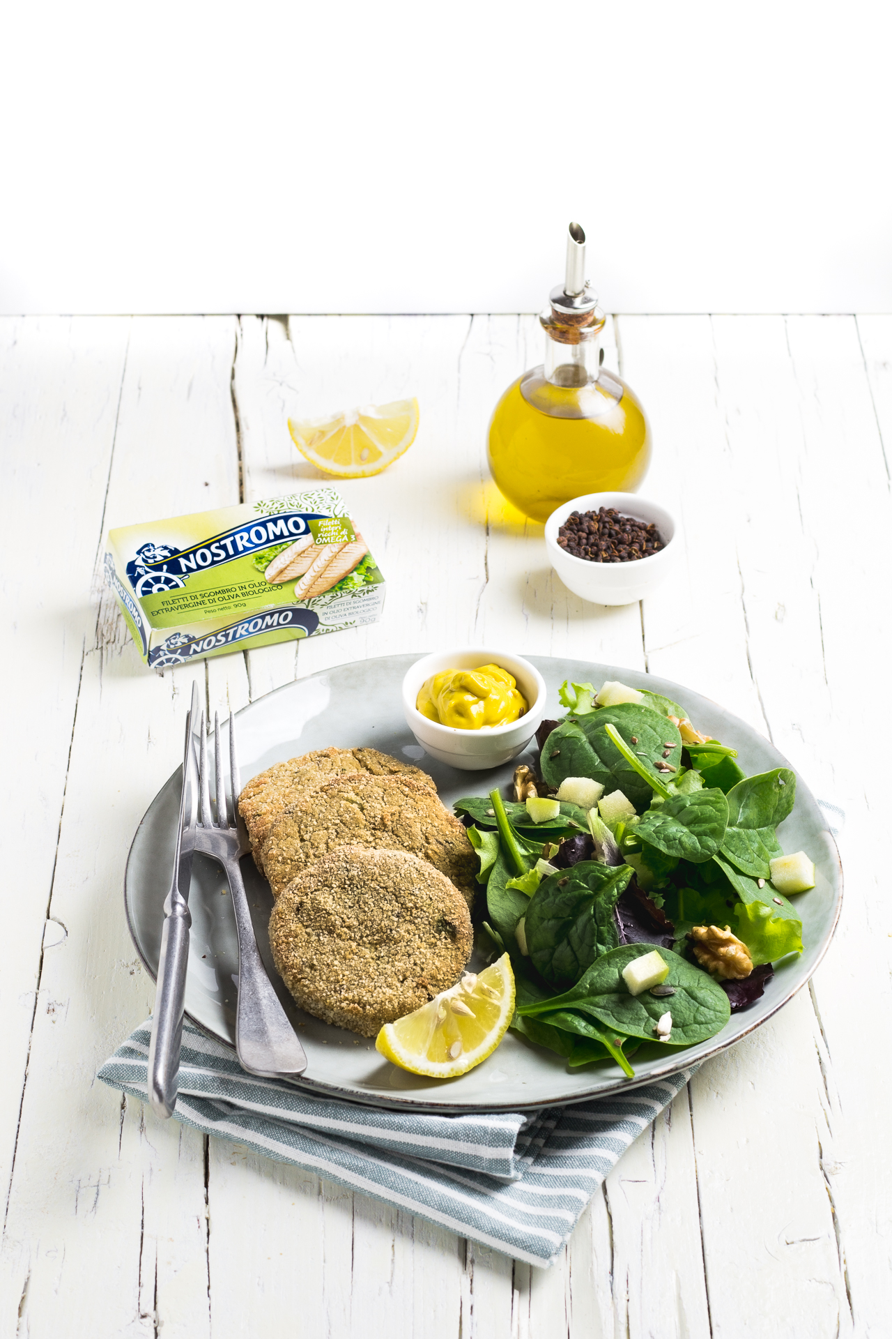 Burger di sgombro alle erbe aromatiche
