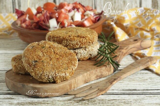 Burger di zucca e quinoa