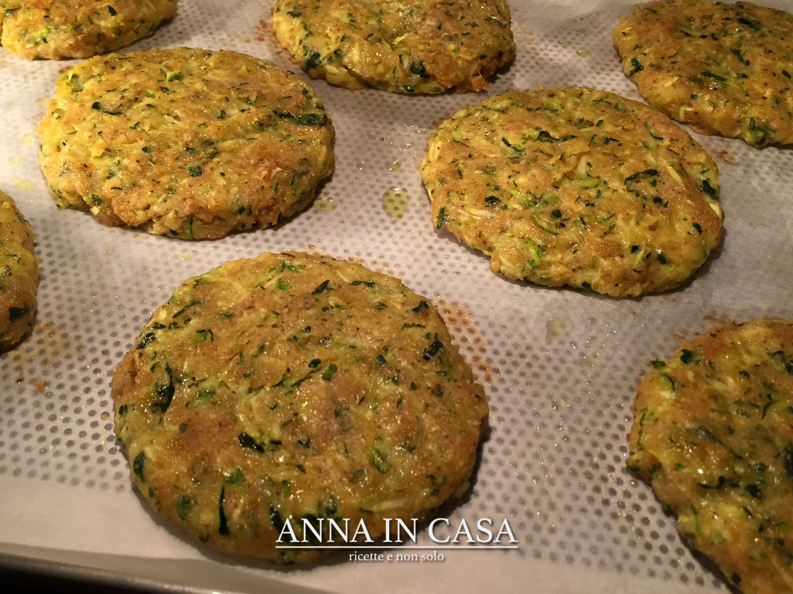 Burger di zucchine al forno