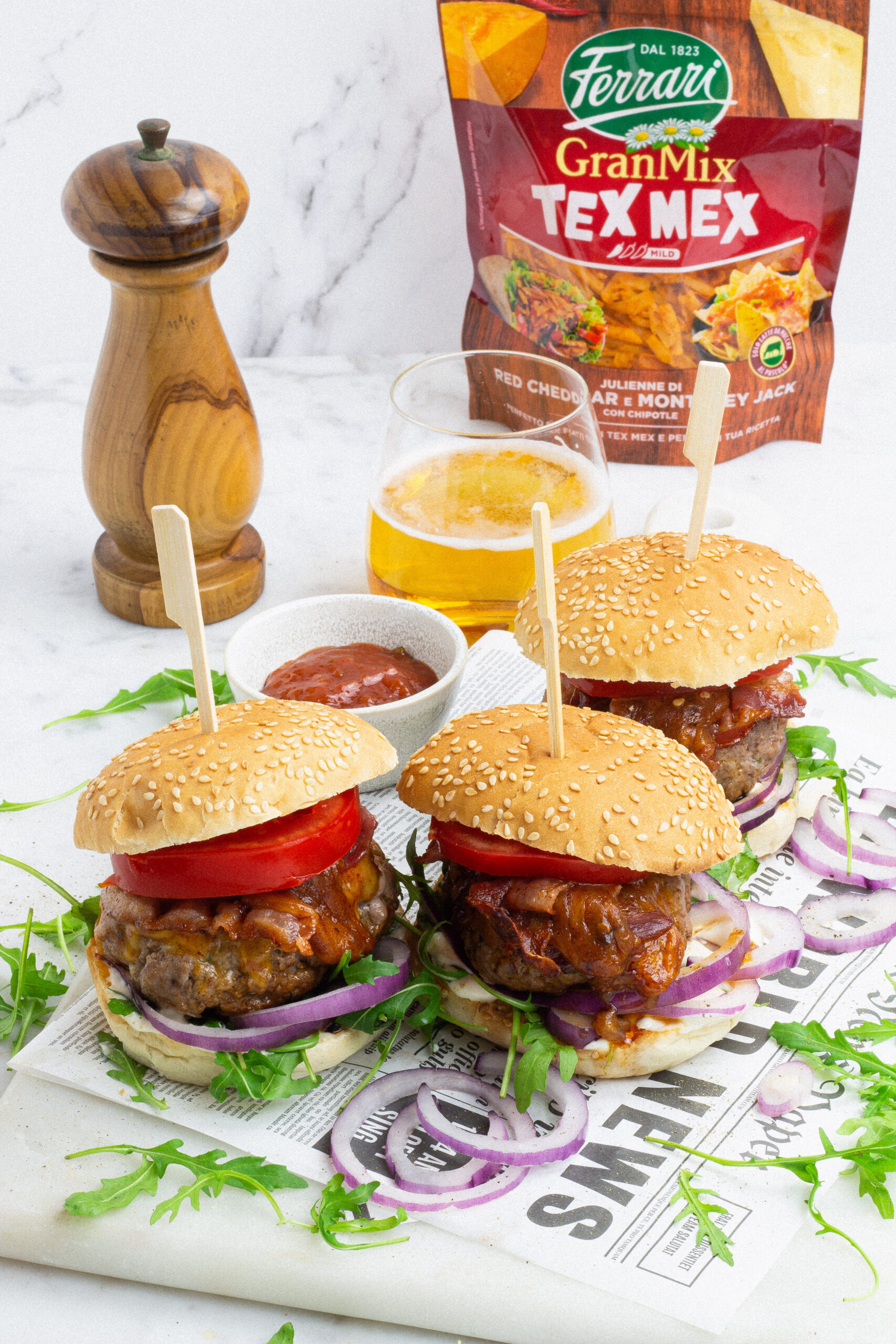 Burger tex mex fatti in casa
