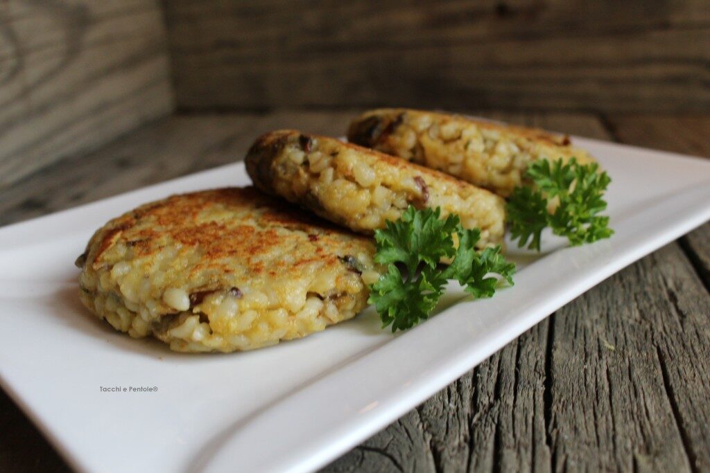 Burger veg ai porcini e bulgur