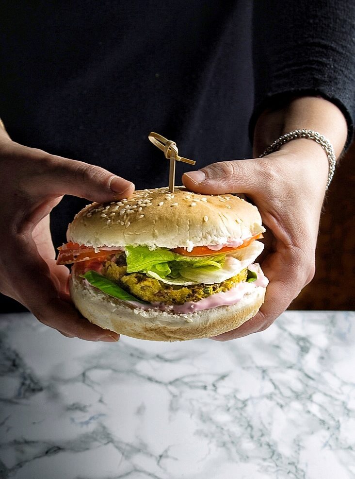 Burger vegetariani alla zucca e cereali