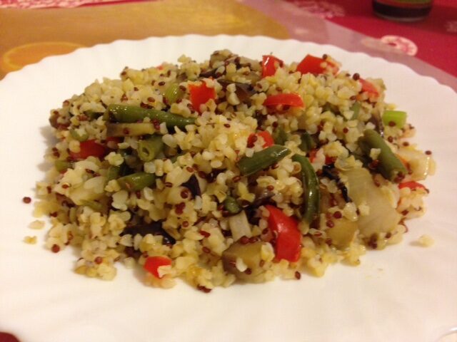 Burghul e quinoa alle verdure