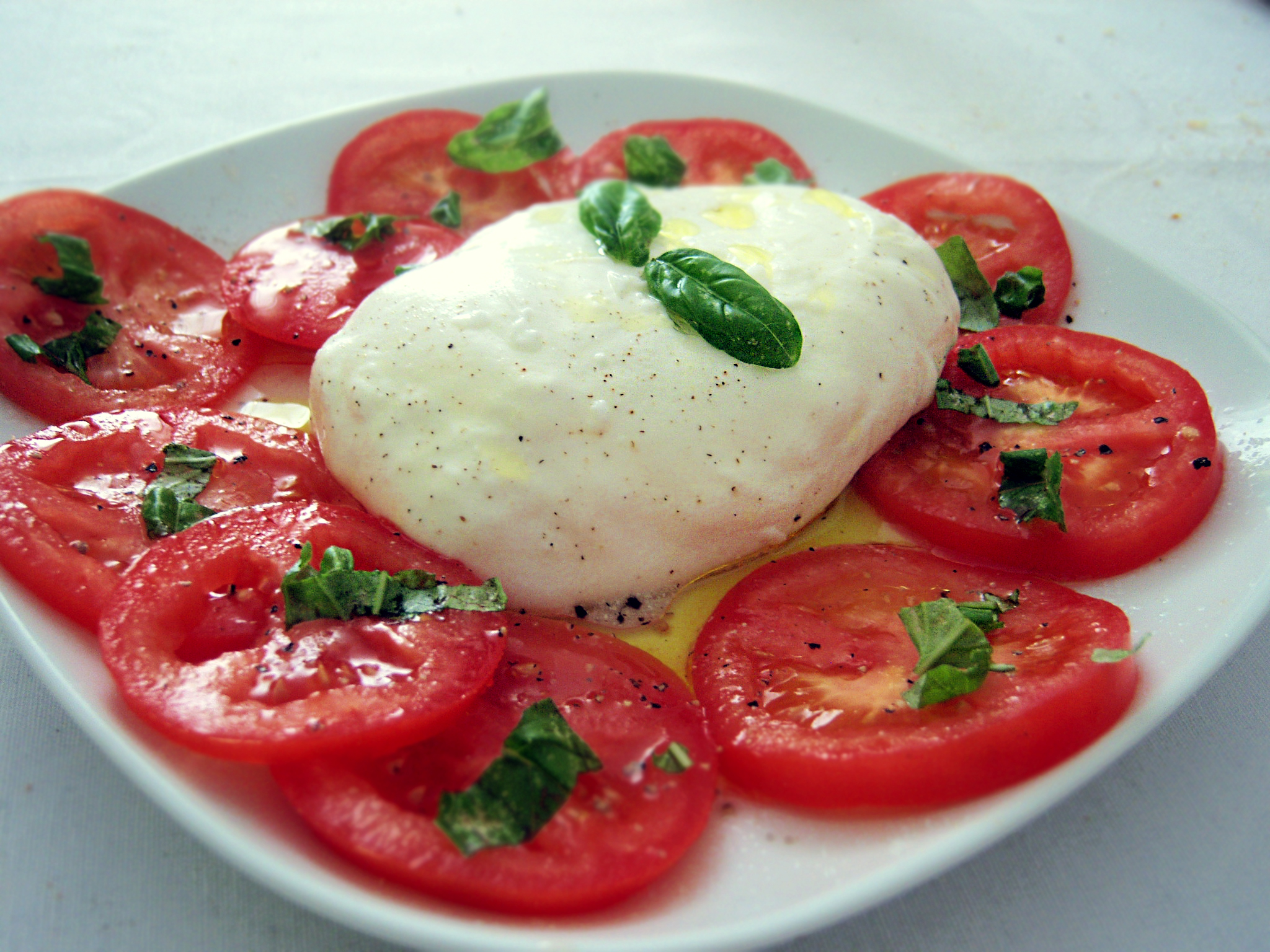 Burrata con pomodori