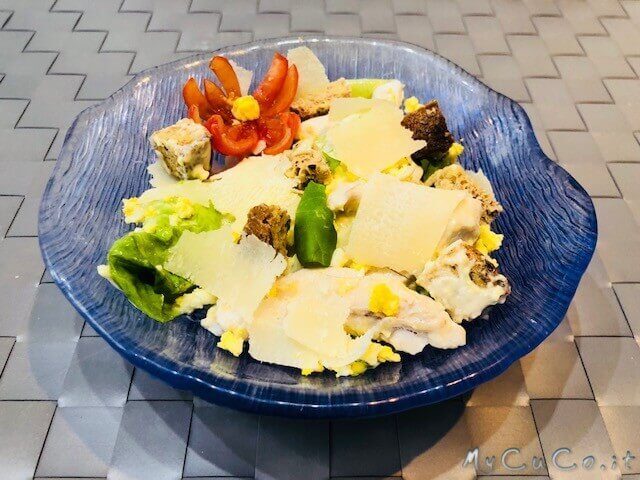 Caesar salad con companion moulinex