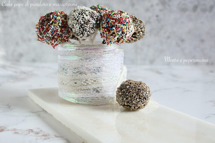 Cake pop di pandoro e mascarpone