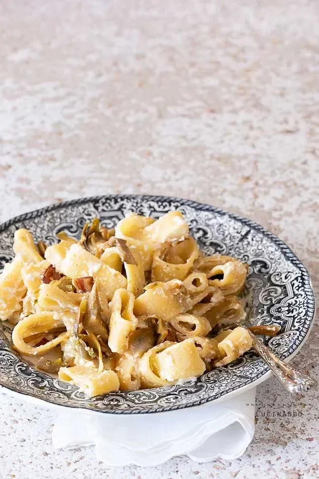 Calamarata carciofi e ricotta di bufala: irrestibile e veloce !